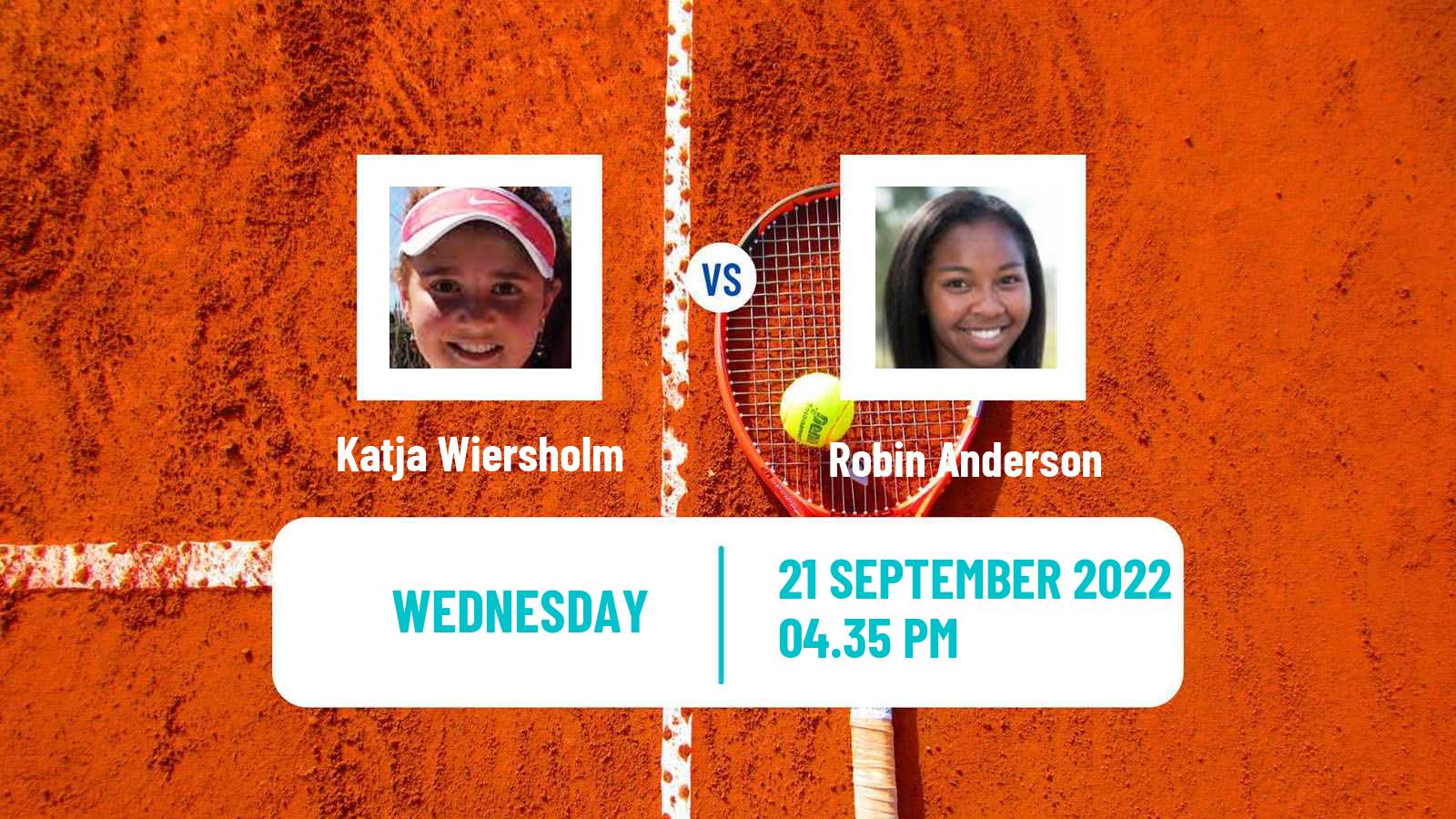 Tennis ITF Tournaments Katja Wiersholm - Robin Anderson