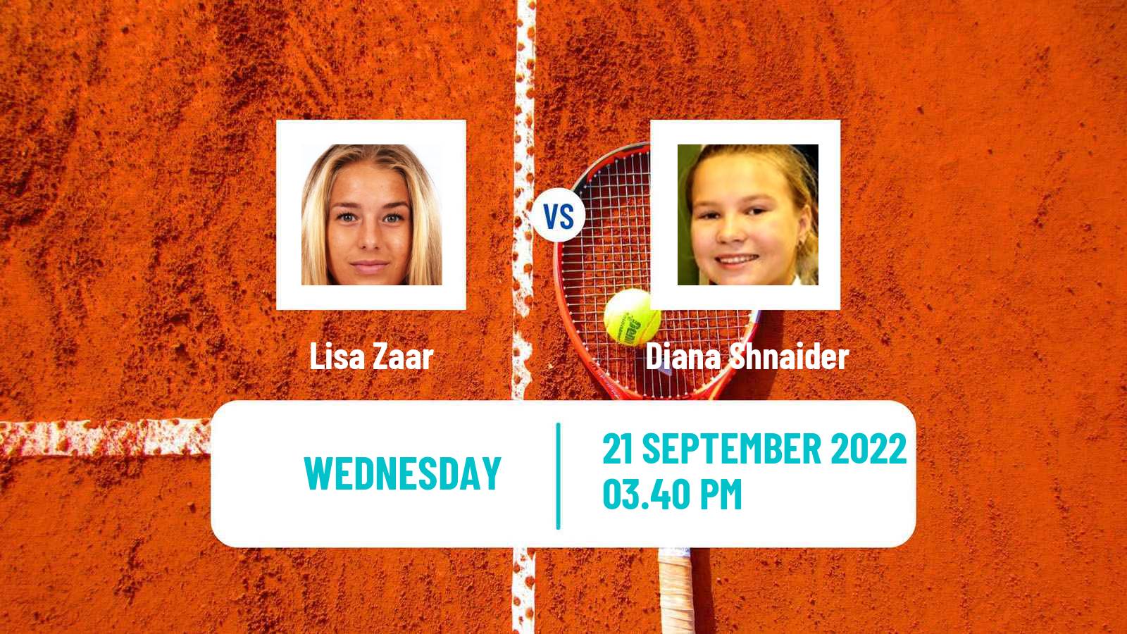 Tennis ITF Tournaments Lisa Zaar - Diana Shnaider