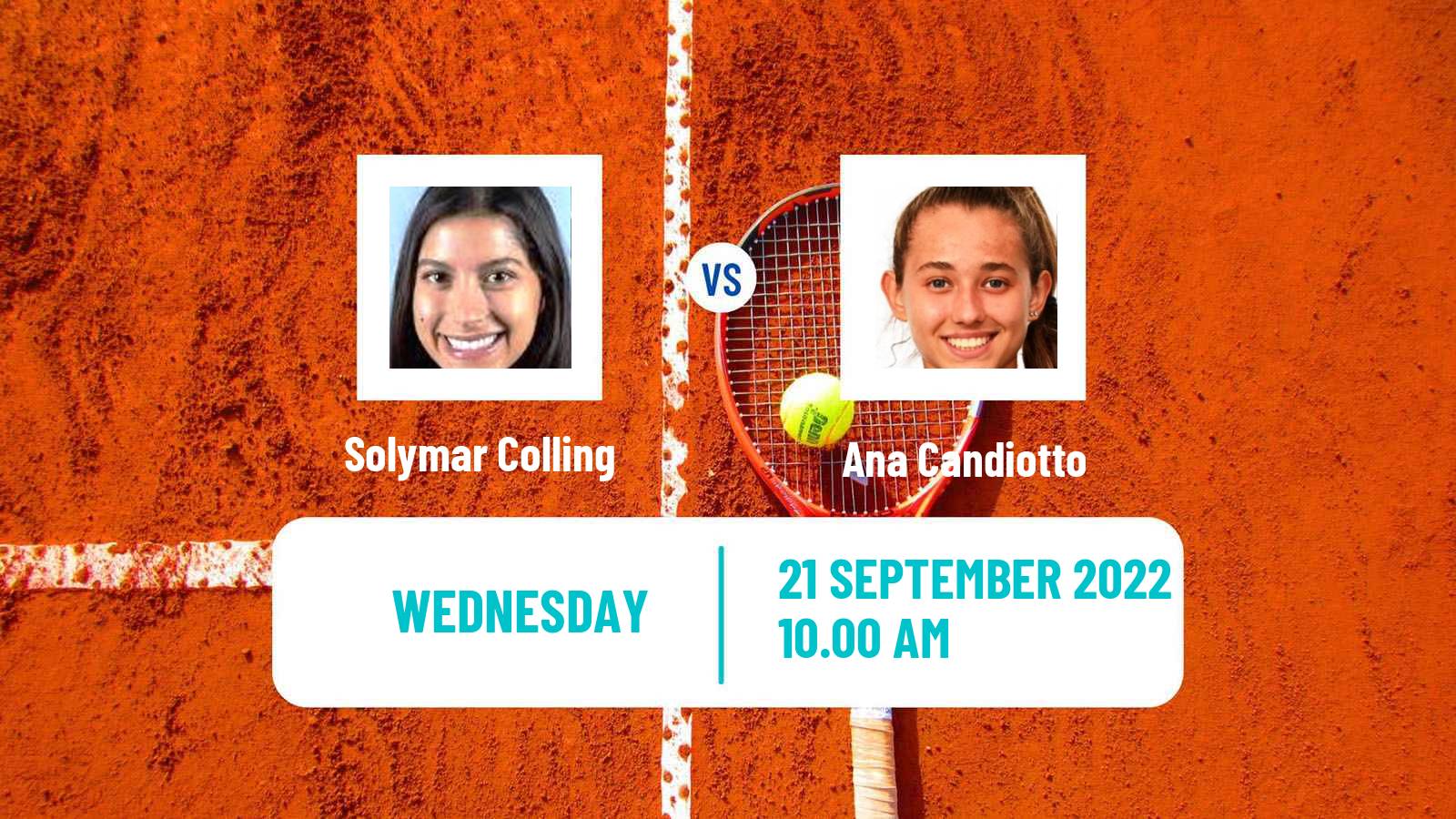 Tennis ITF Tournaments Solymar Colling - Ana Candiotto