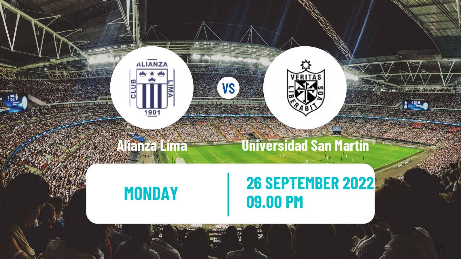 Soccer Peruvian Liga 1 Alianza Lima - Universidad San Martín