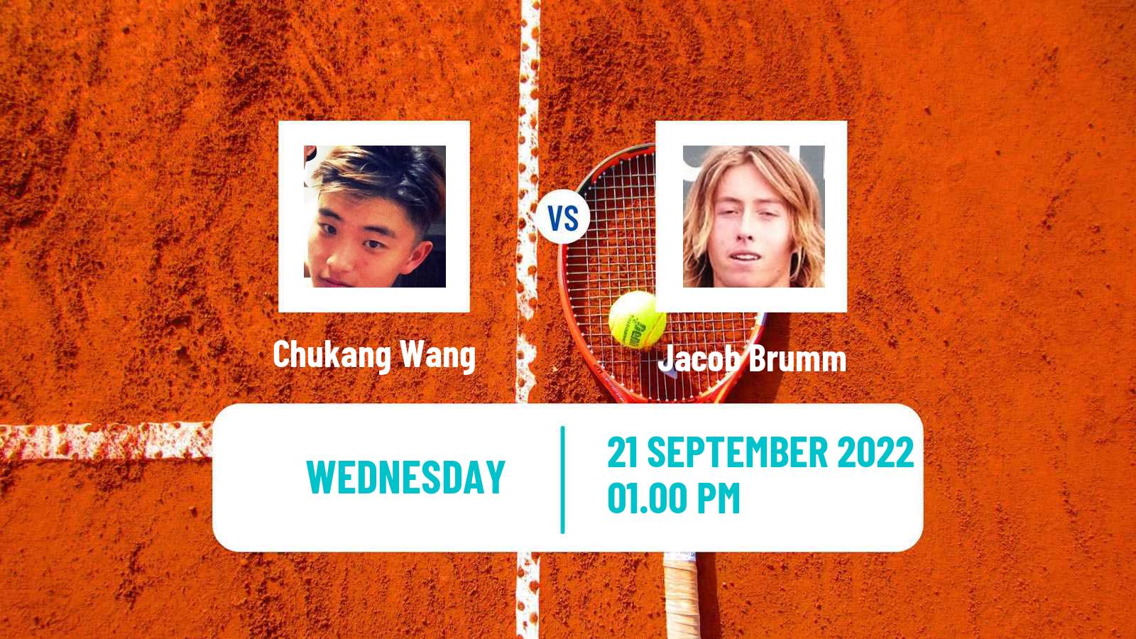 Tennis ITF Tournaments Chukang Wang - Jacob Brumm