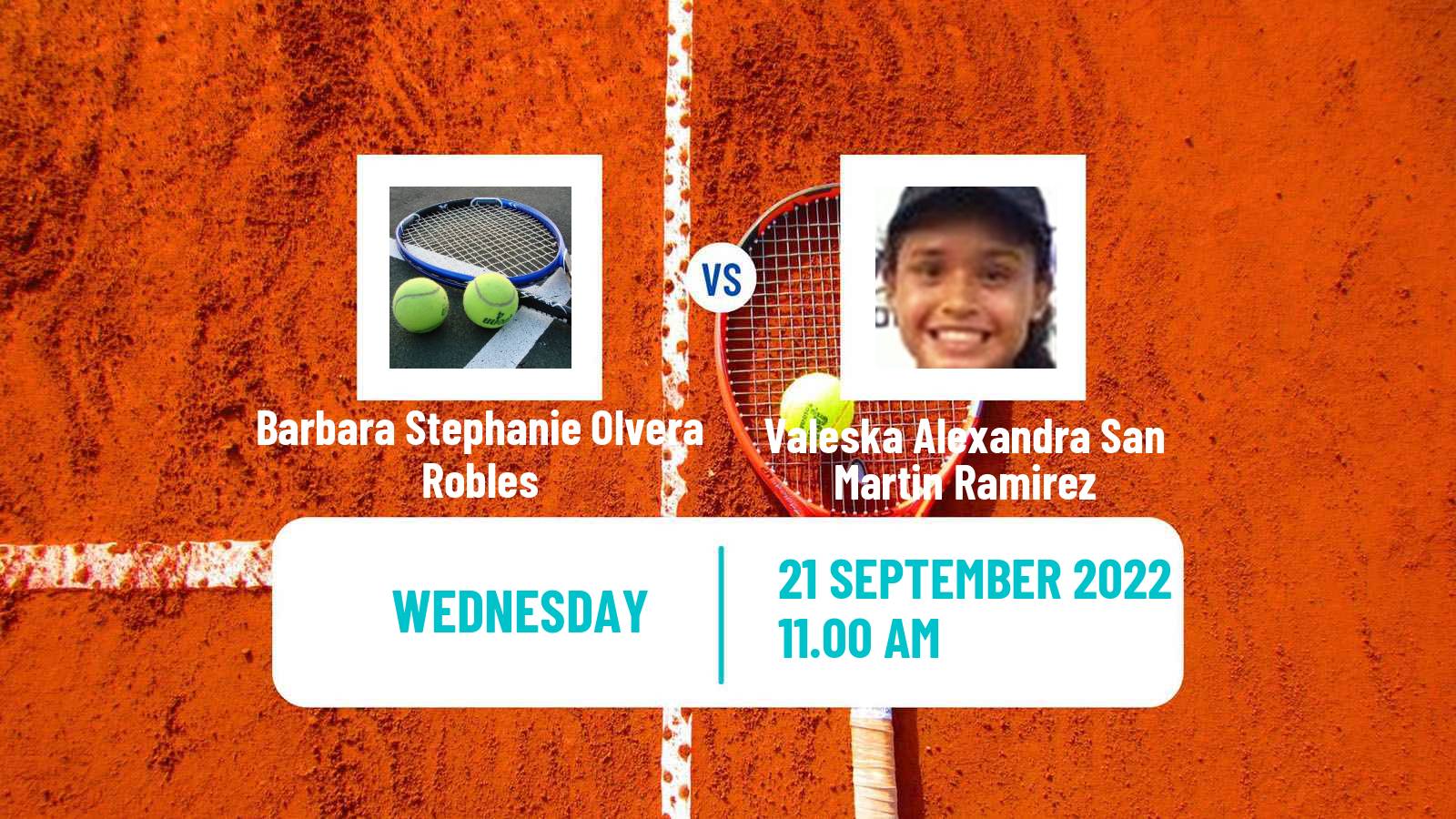 Tennis ITF Tournaments Barbara Stephanie Olvera Robles - Valeska Alexandra San Martin Ramirez