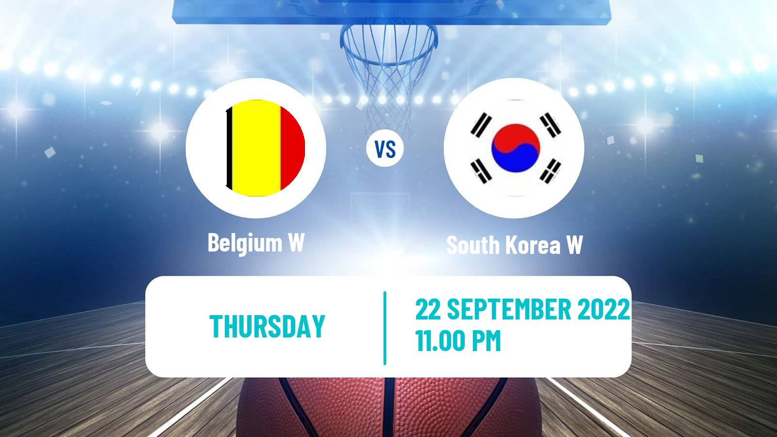 Basketball World Cup Basketball Women Belgium W - South Korea W