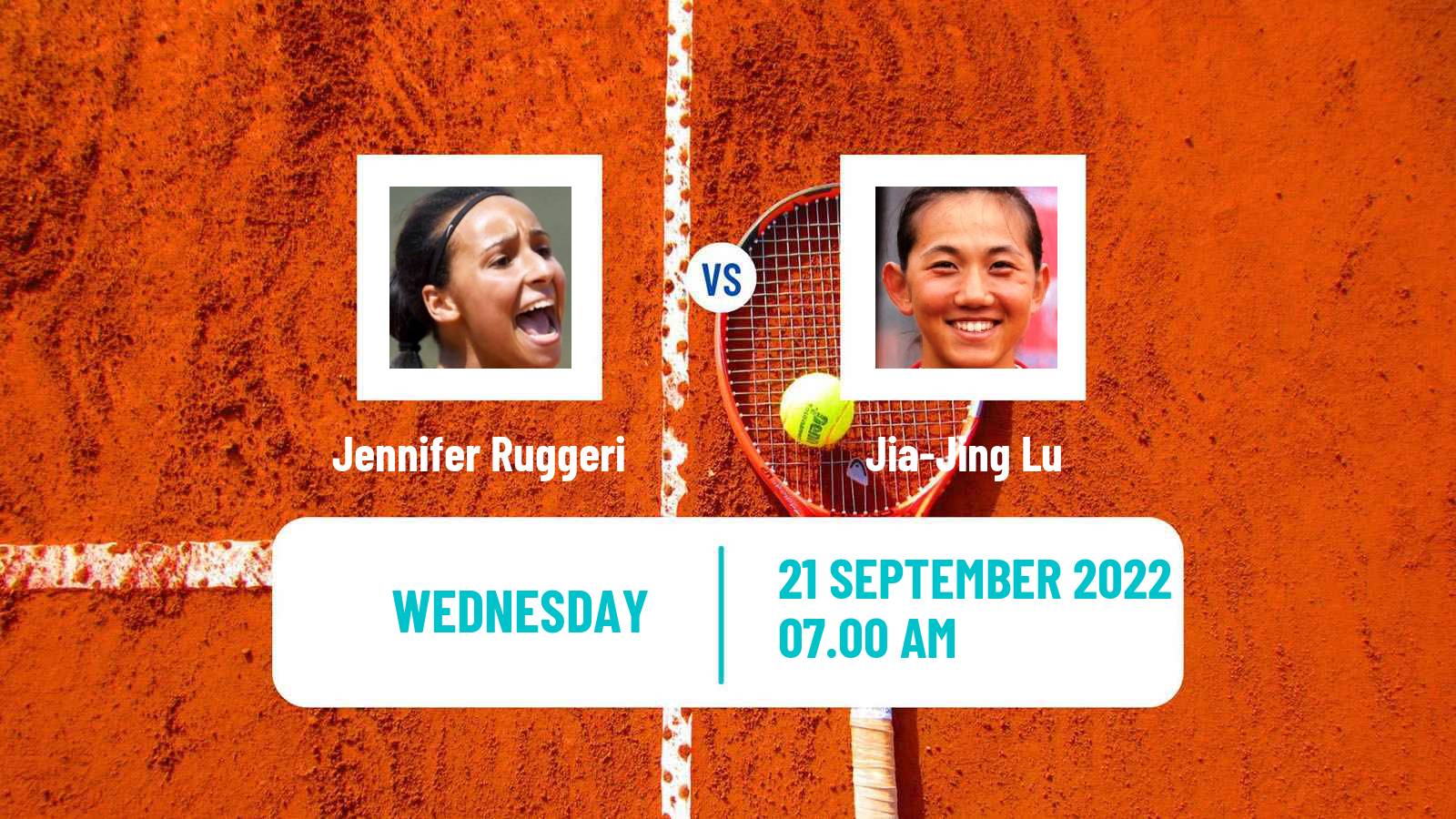 Tennis ITF Tournaments Jennifer Ruggeri - Jia-Jing Lu