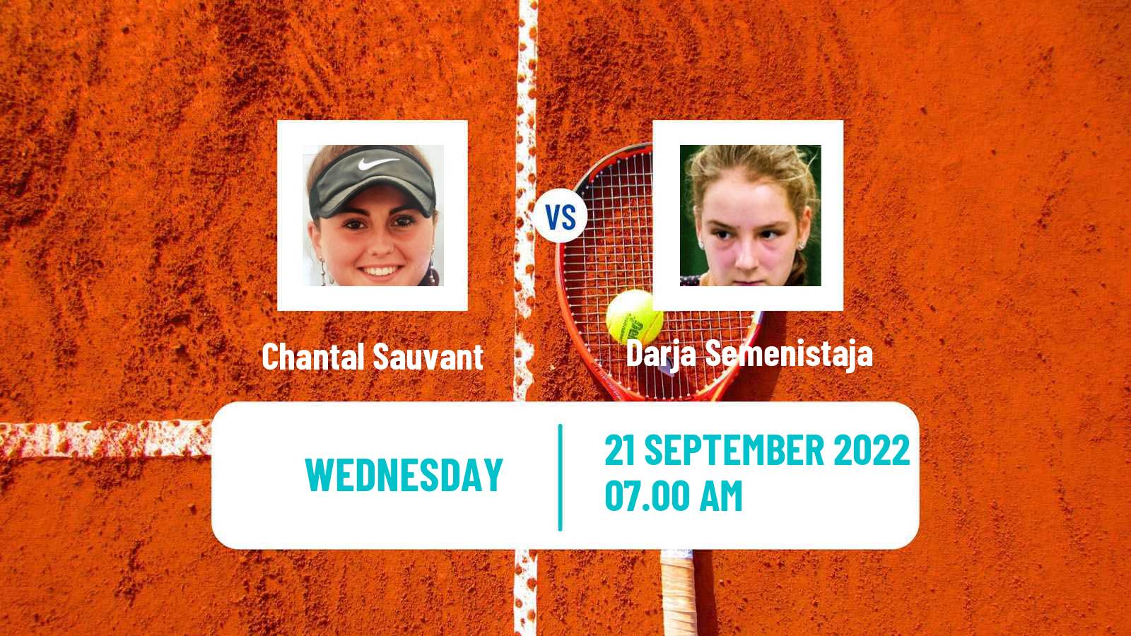 Tennis ITF Tournaments Chantal Sauvant - Darja Semenistaja