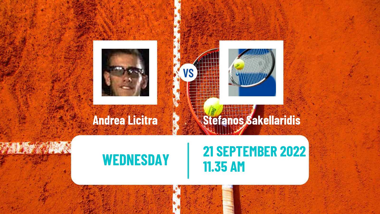 Tennis ITF Tournaments Andrea Licitra - Stefanos Sakellaridis