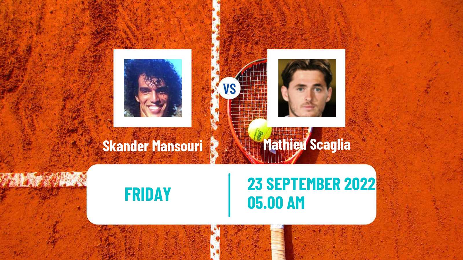 Tennis ITF Tournaments Skander Mansouri - Mathieu Scaglia