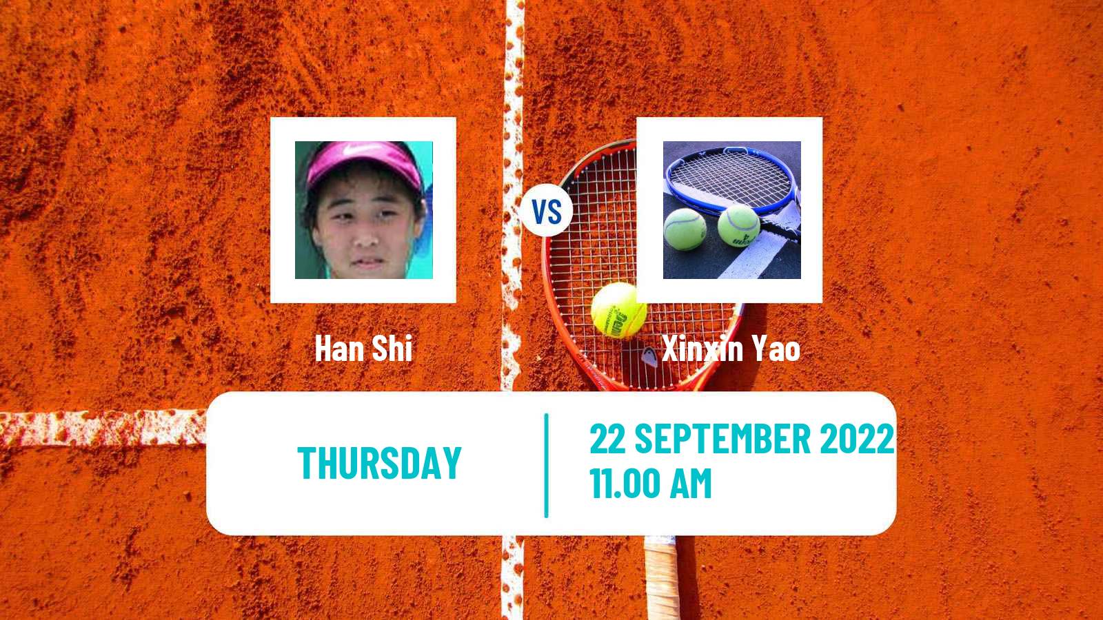 Tennis ITF Tournaments Han Shi - Xinxin Yao