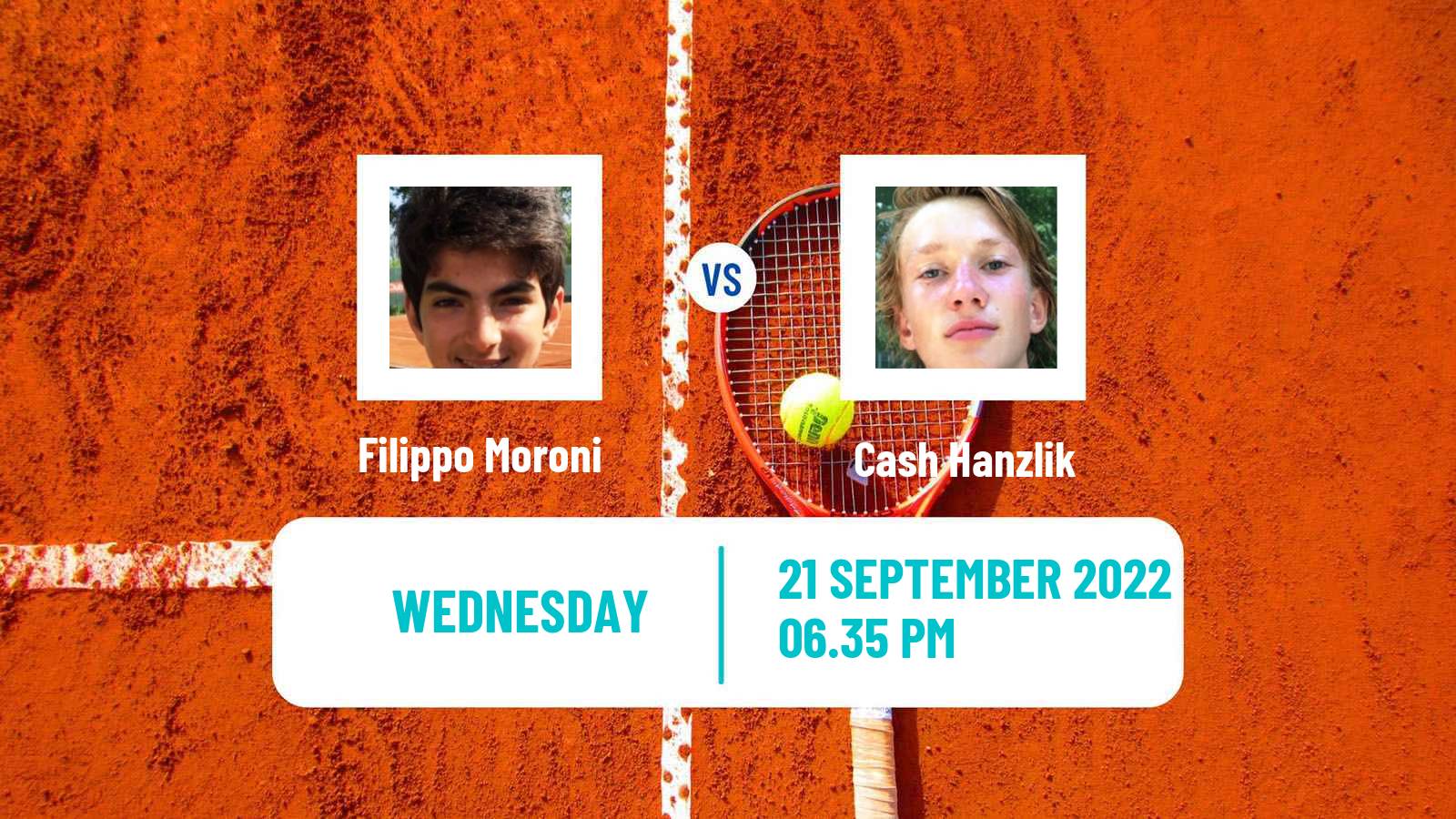 Tennis ITF Tournaments Filippo Moroni - Cash Hanzlik