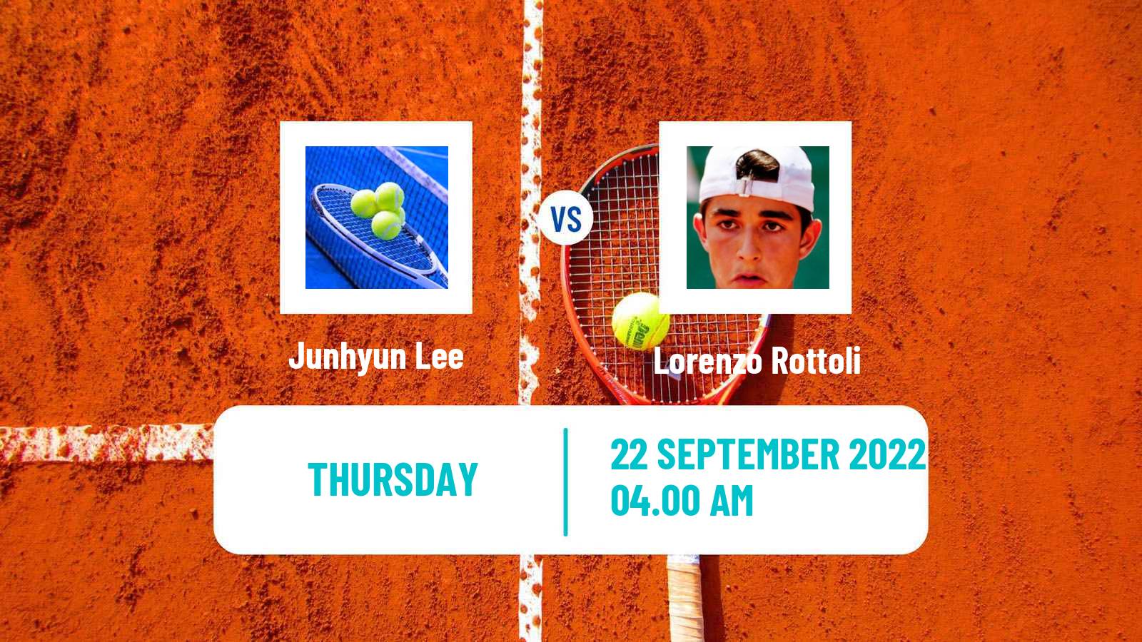 Tennis ITF Tournaments Junhyun Lee - Lorenzo Rottoli