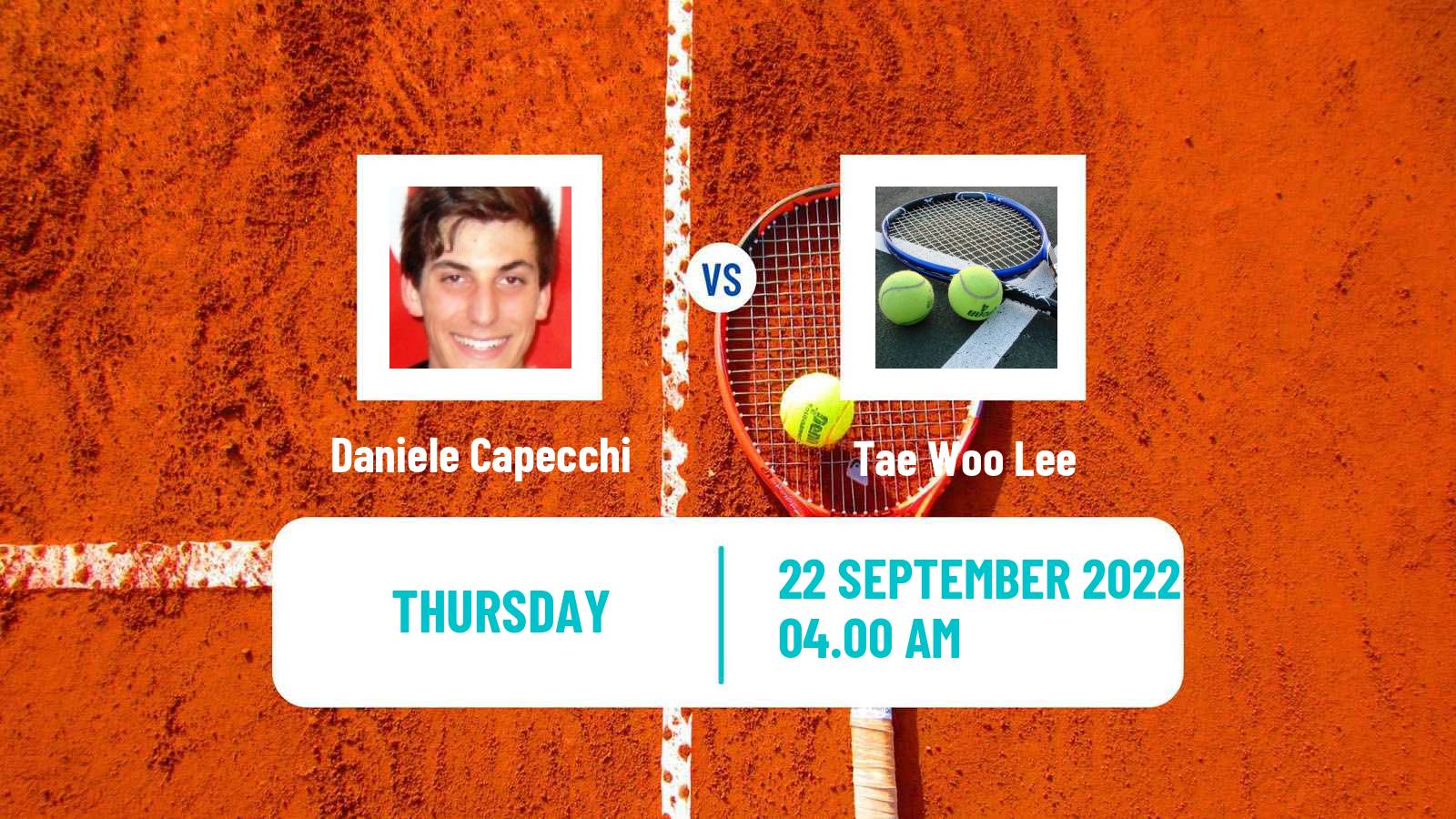 Tennis ITF Tournaments Daniele Capecchi - Tae Woo Lee