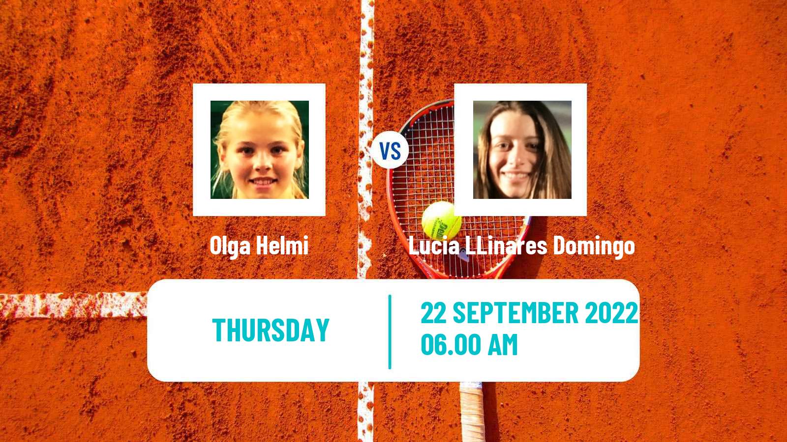 Tennis ITF Tournaments Olga Helmi - Lucia LLinares Domingo