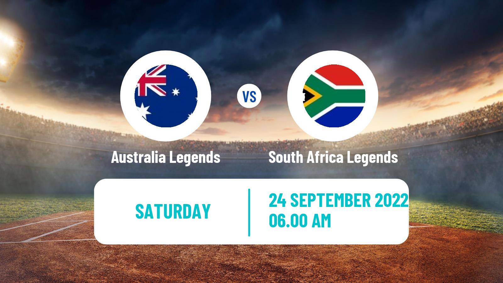 Cricket Road Safety World Series Cricket Australia Legends - South Africa Legends