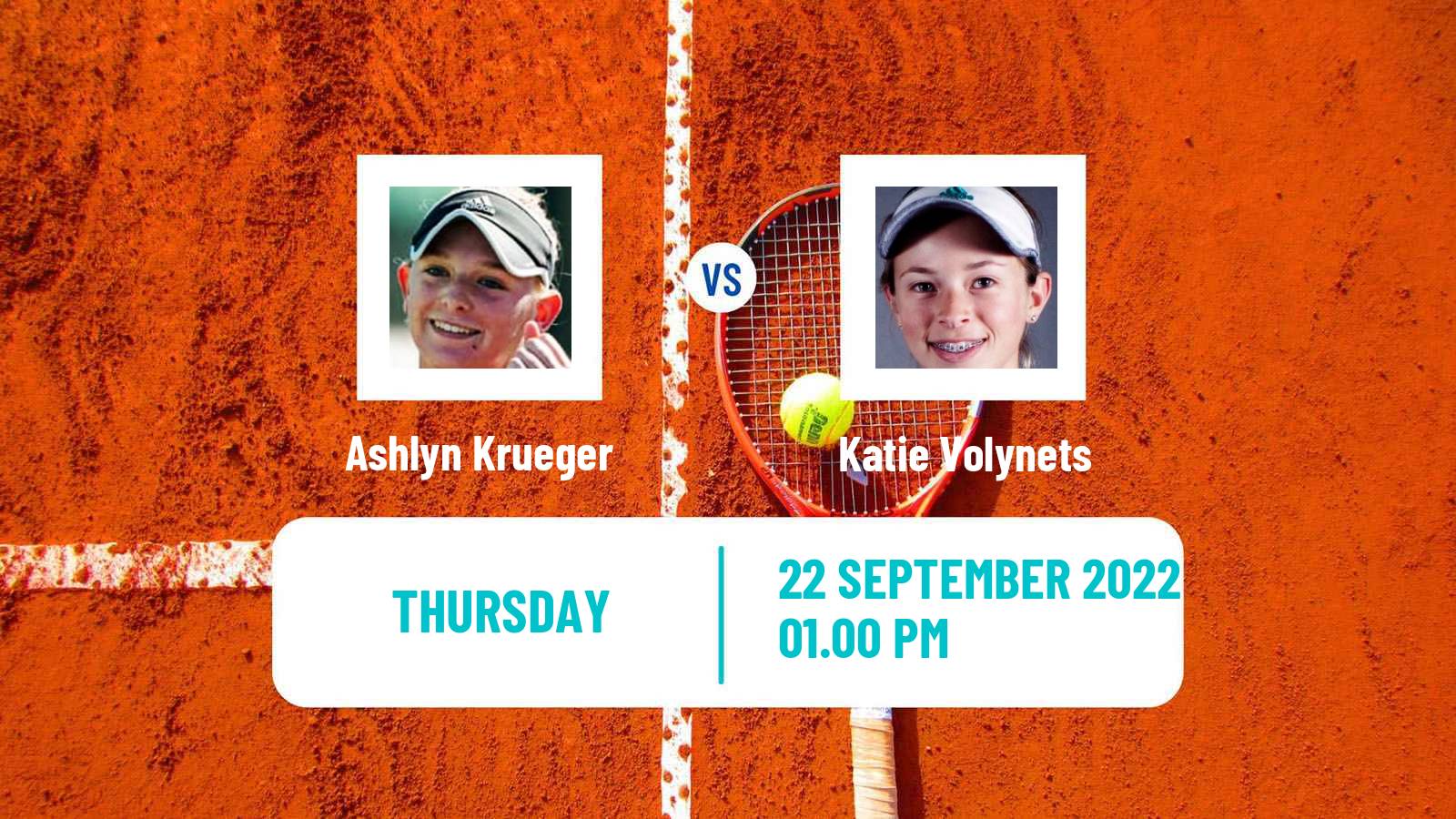 Tennis ITF Tournaments Ashlyn Krueger - Katie Volynets