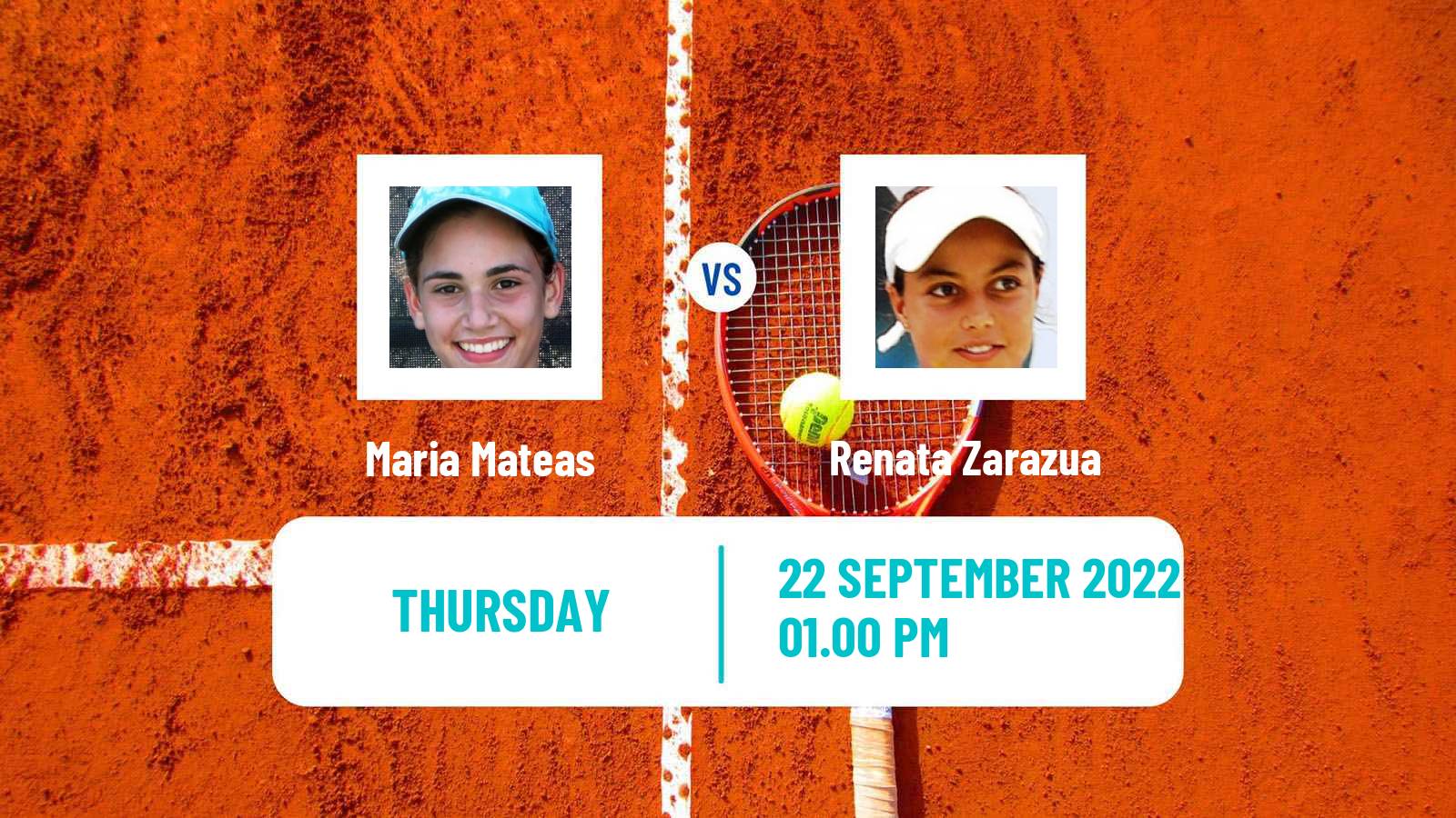 Tennis ITF Tournaments Maria Mateas - Renata Zarazua