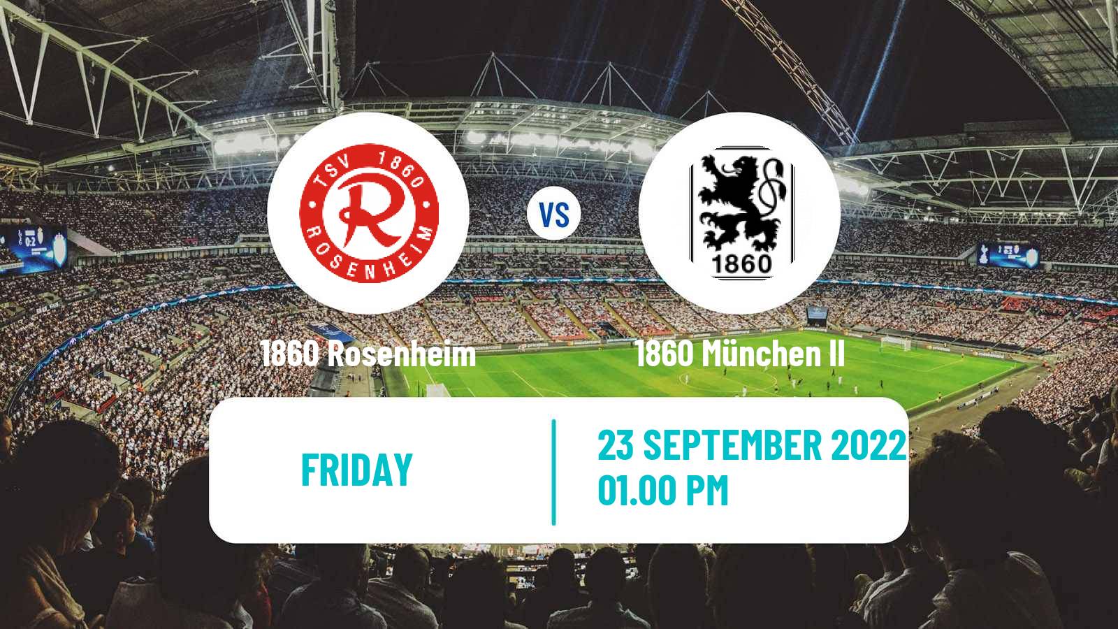 Soccer German Oberliga Bayern Süd 1860 Rosenheim - 1860 München II