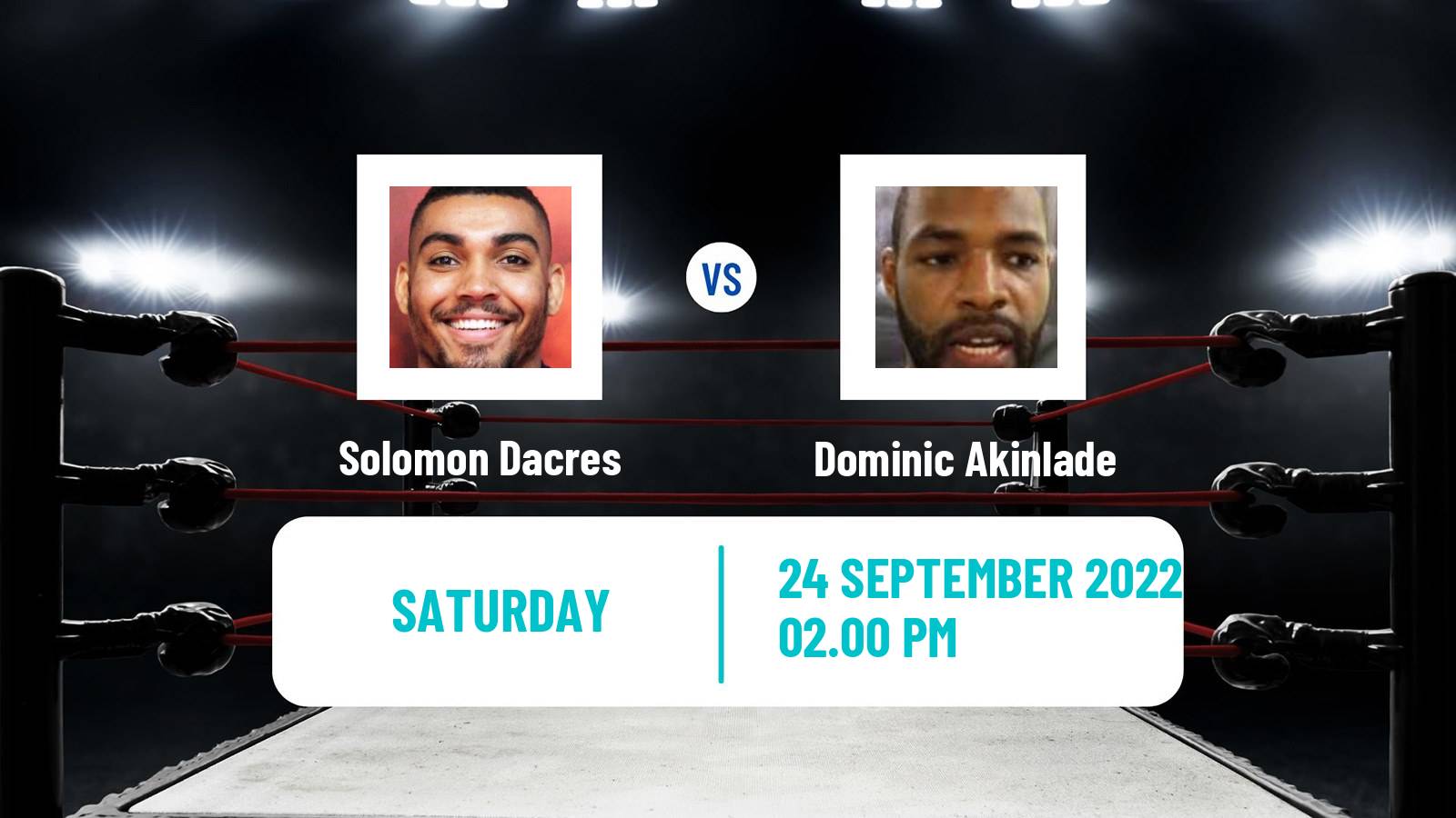 Boxing Boxing Solomon Dacres - Dominic Akinlade