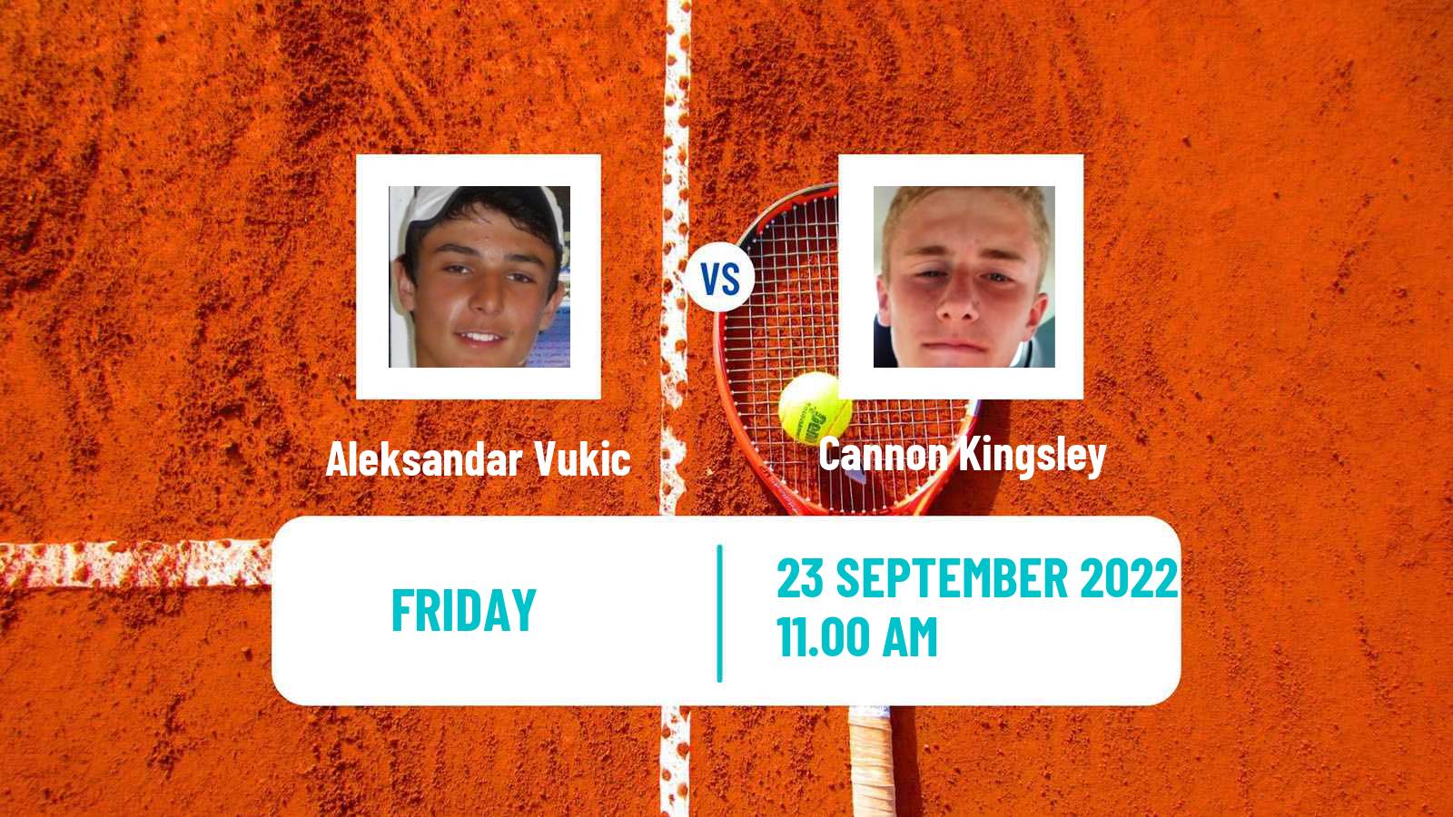 Tennis ATP Challenger Aleksandar Vukic - Cannon Kingsley