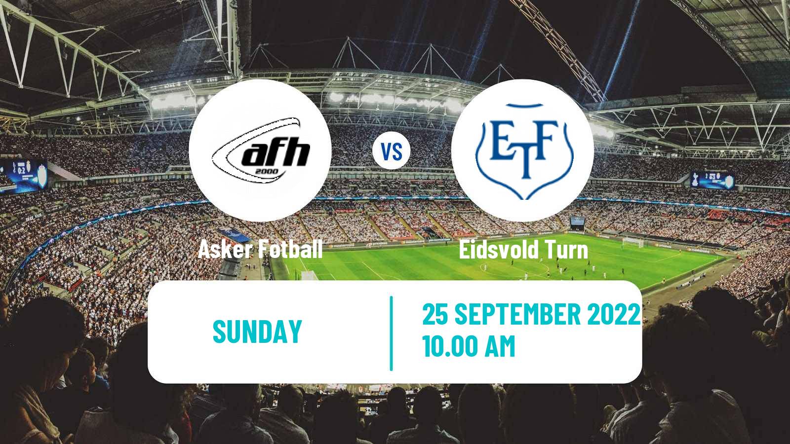 Soccer Norwegian Division 2 - Group 2 Asker Fotball - Eidsvold Turn