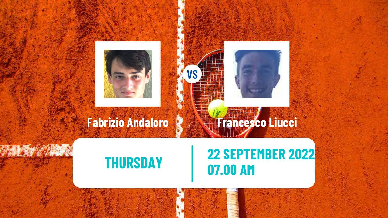 Tennis ITF Tournaments Fabrizio Andaloro - Francesco Liucci