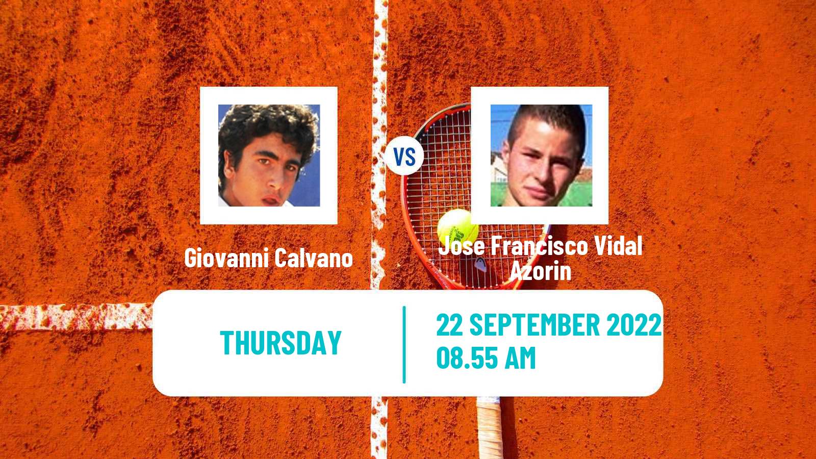 Tennis ITF Tournaments Giovanni Calvano - Jose Francisco Vidal Azorin