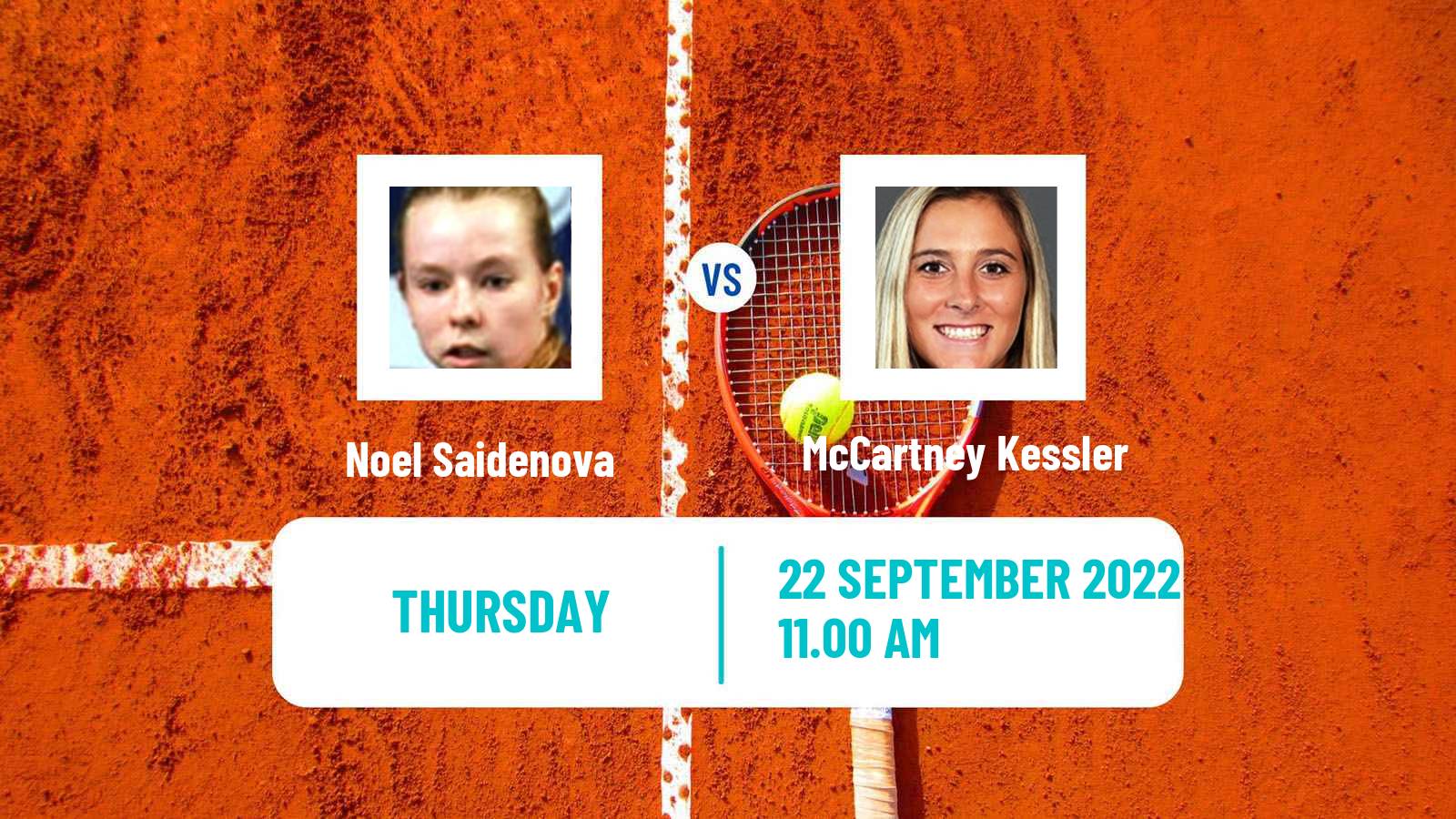 Tennis ITF Tournaments Noel Saidenova - McCartney Kessler