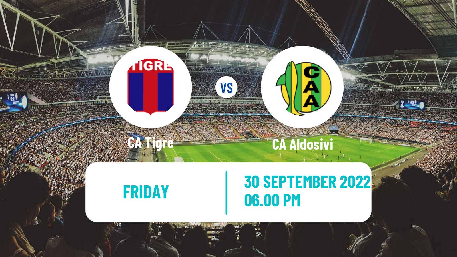 Soccer Argentinian Liga Profesional Tigre - Aldosivi