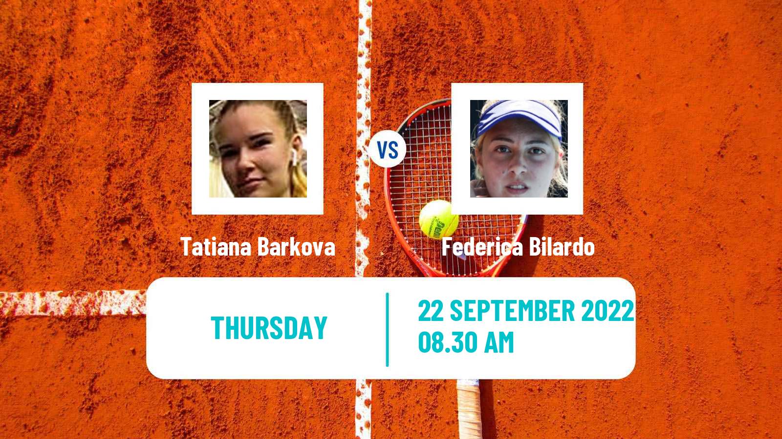 Tennis ITF Tournaments Tatiana Barkova - Federica Bilardo
