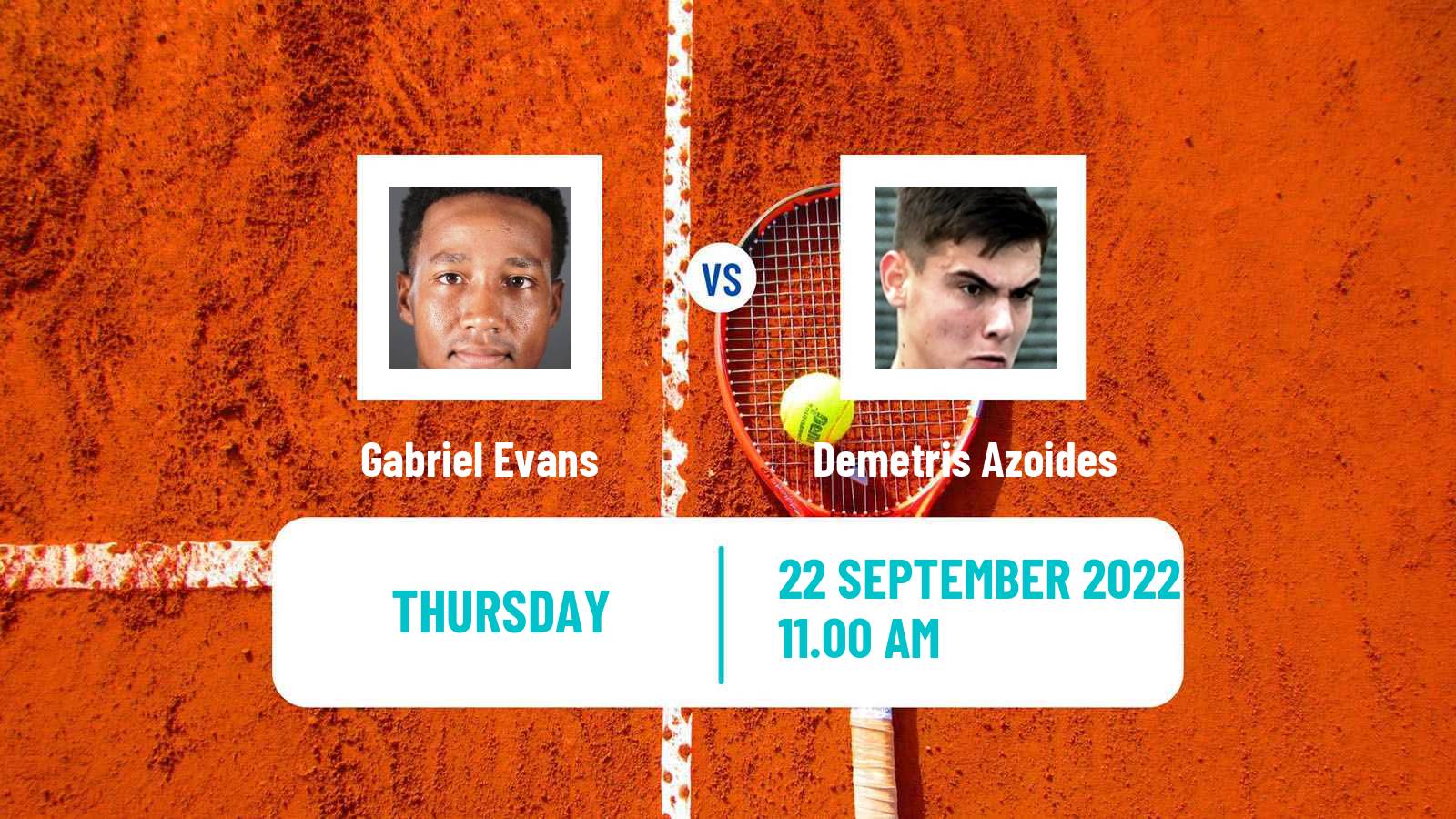 Tennis ITF Tournaments Gabriel Evans - Demetris Azoides