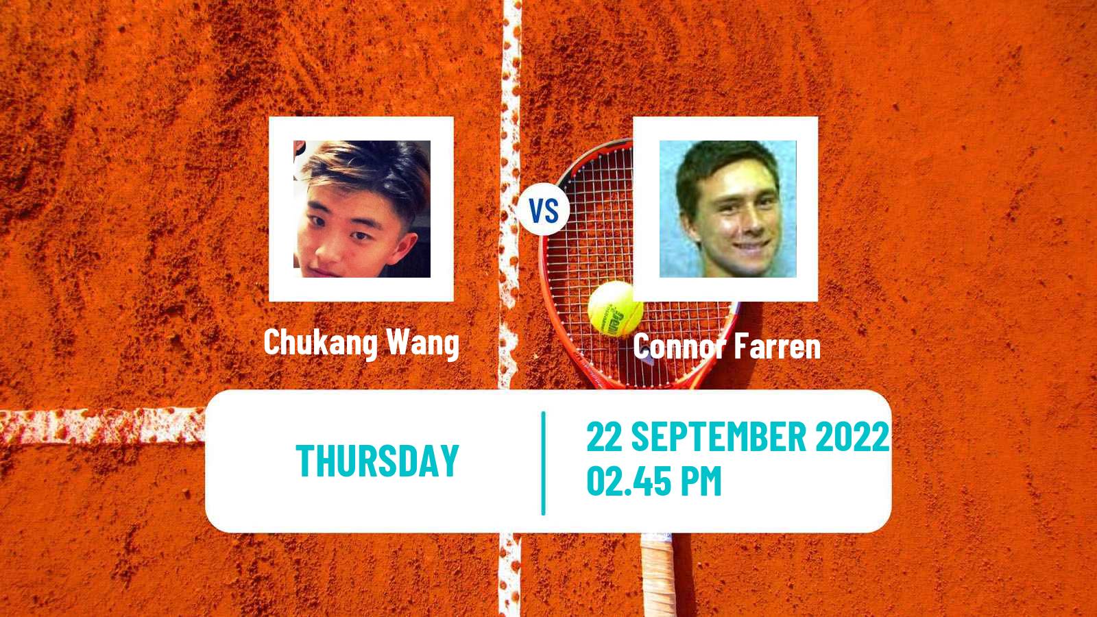 Tennis ITF Tournaments Chukang Wang - Connor Farren