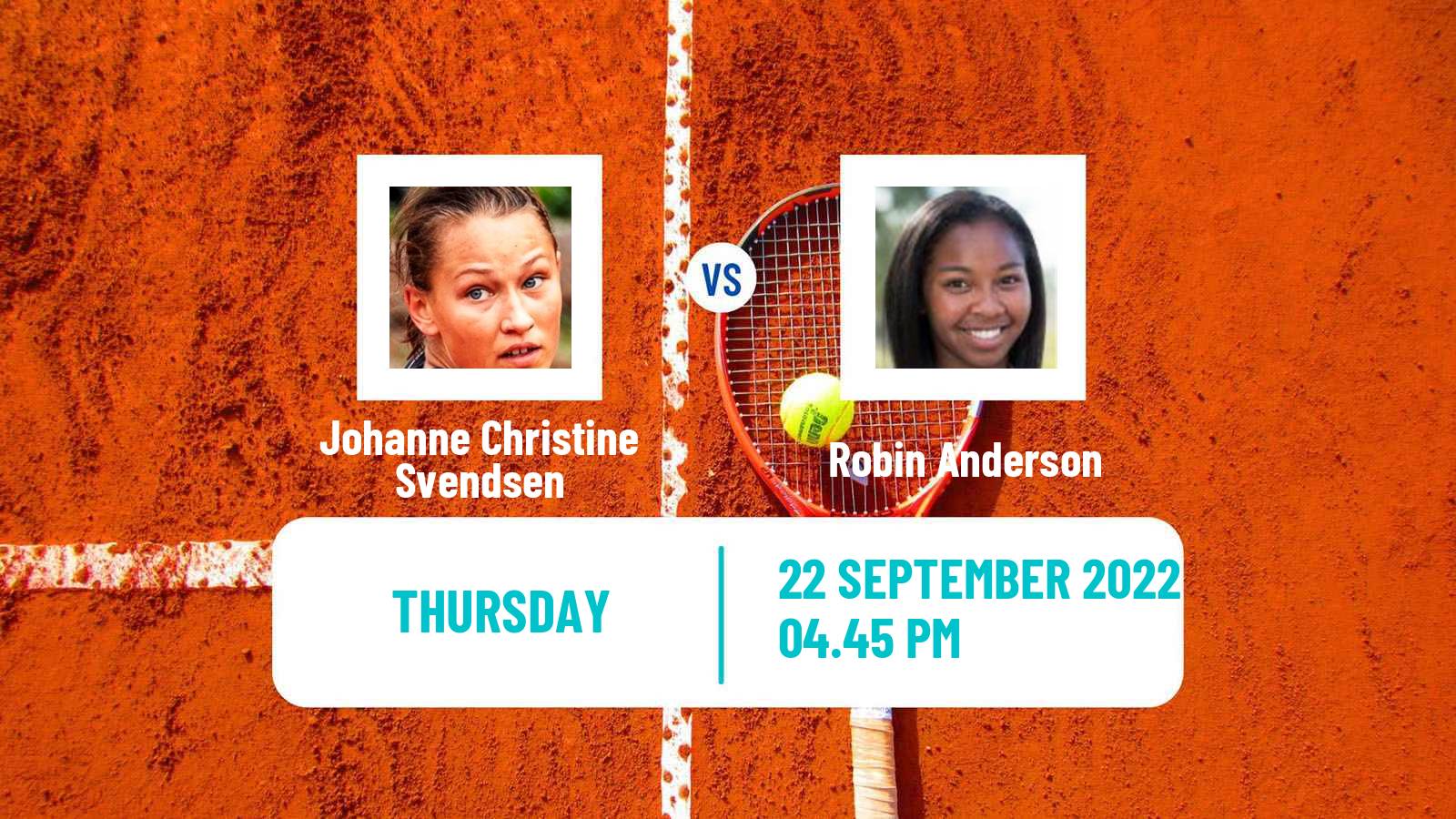 Tennis ITF Tournaments Johanne Christine Svendsen - Robin Anderson