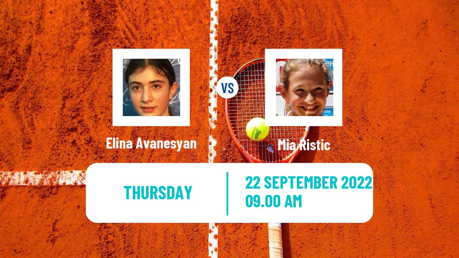Tennis ITF Tournaments Elina Avanesyan - Mia Ristic