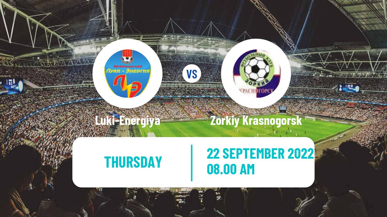Soccer Russian FNL 2 Group 2 Luki-Energiya - Zorkiy Krasnogorsk