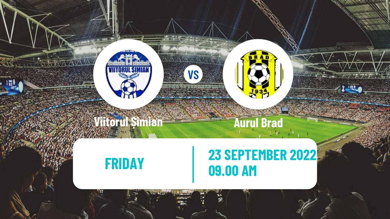 Soccer Romanian Liga 3 - Seria 7 Viitorul Șimian - Aurul Brad