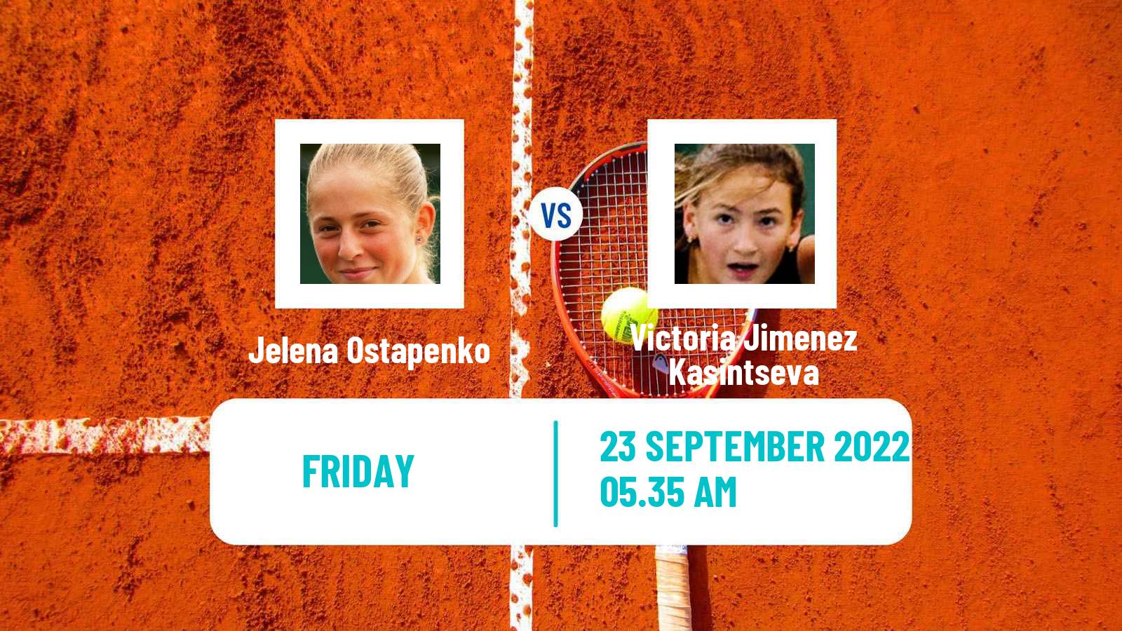 Tennis WTA Seoul Jelena Ostapenko - Victoria Jimenez Kasintseva