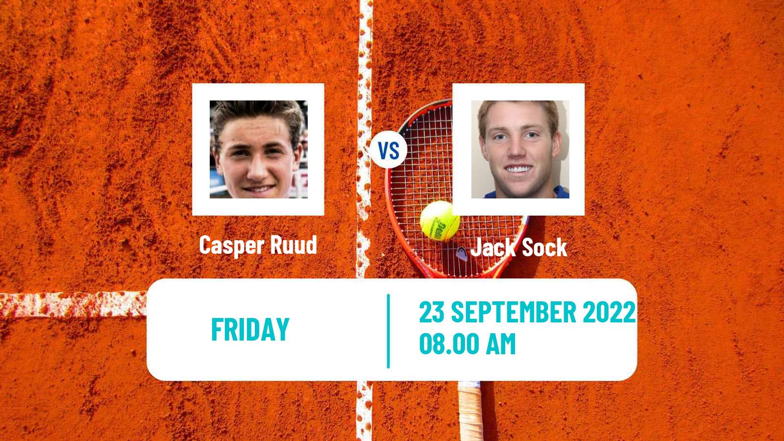 Tennis ATP Laver Cup Casper Ruud - Jack Sock