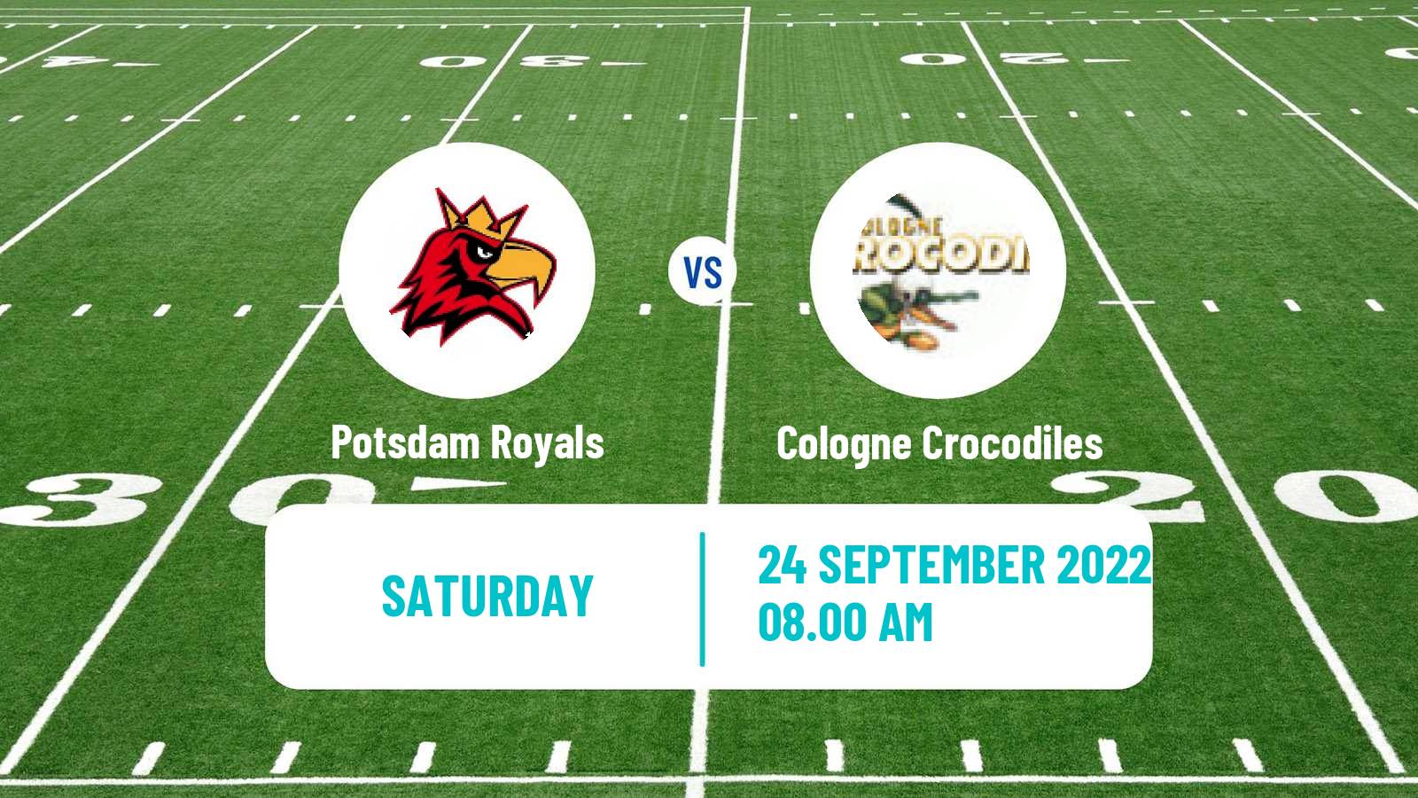 American football German GFL Potsdam Royals - Cologne Crocodiles