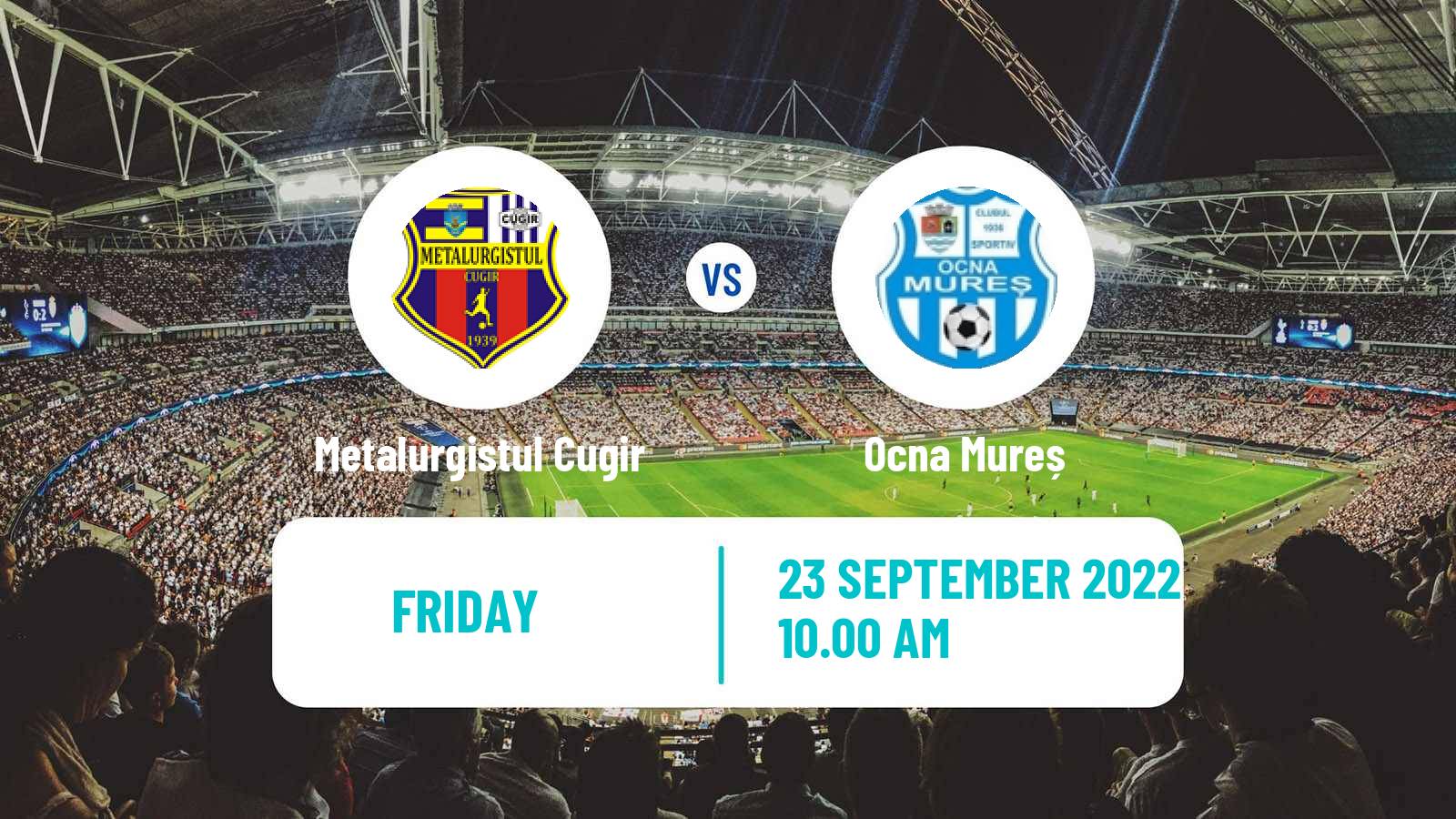 Soccer Romanian Liga 3 - Seria 9 Metalurgistul Cugir - Ocna Mureș