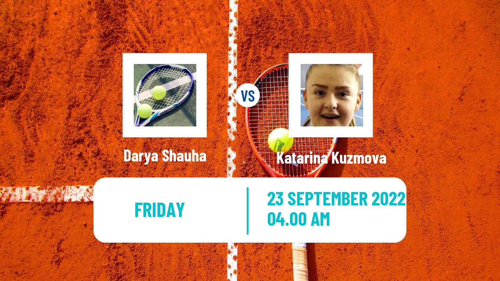 Tennis ITF Tournaments Darya Shauha - Katarina Kuzmova