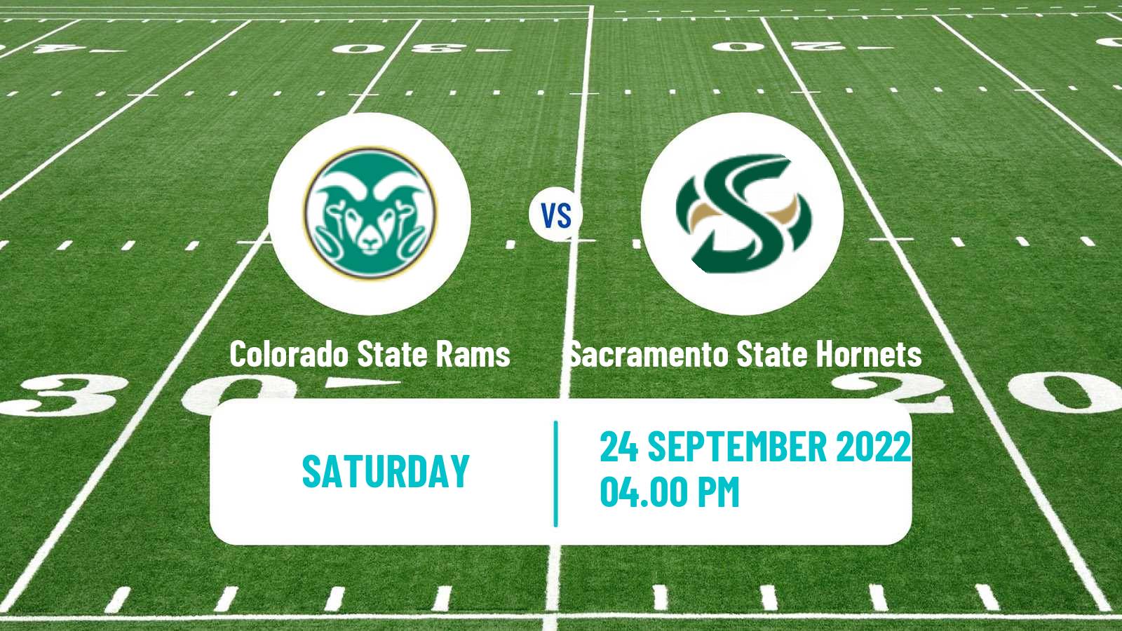 American football NCAA College Football Colorado State Rams - Sacramento State Hornets