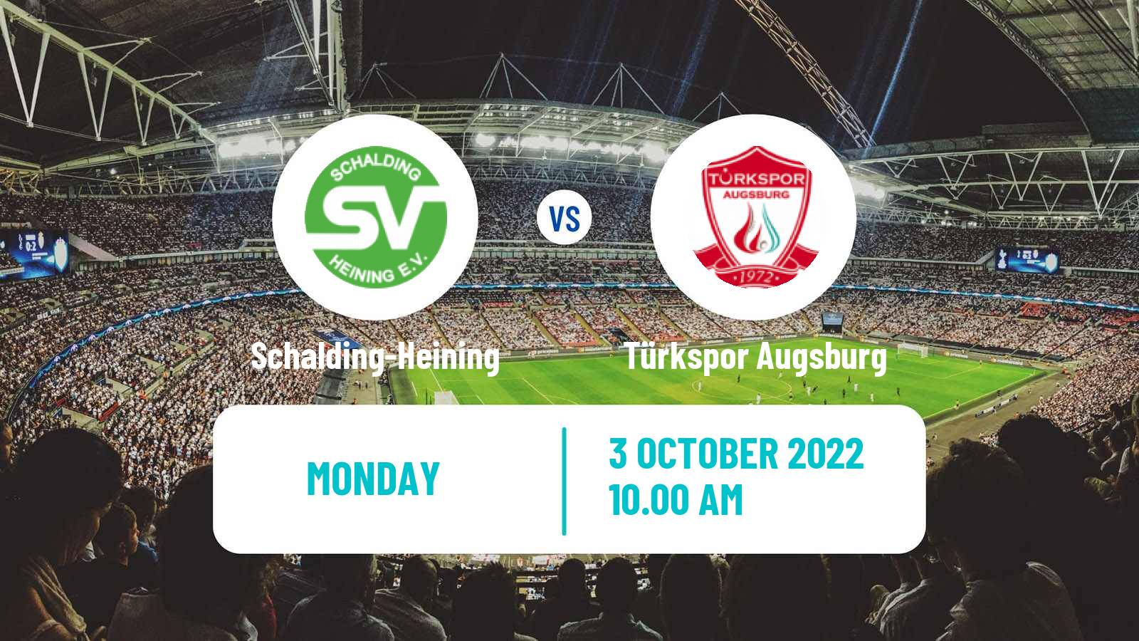 Soccer German Oberliga Bayern Süd Schalding-Heining - Türkspor Augsburg