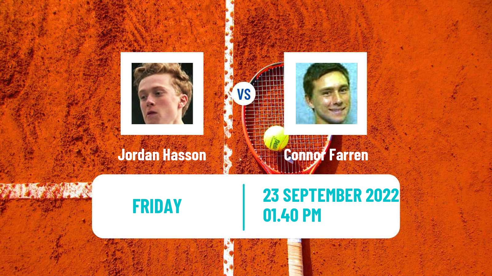Tennis ITF Tournaments Jordan Hasson - Connor Farren