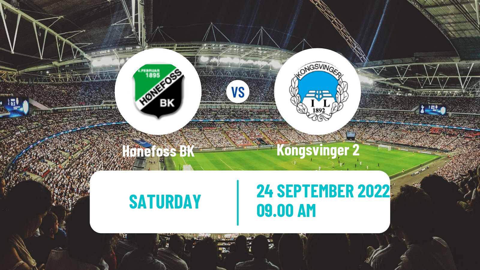 Soccer Norwegian Division 3 - Group 2 Hønefoss - Kongsvinger 2