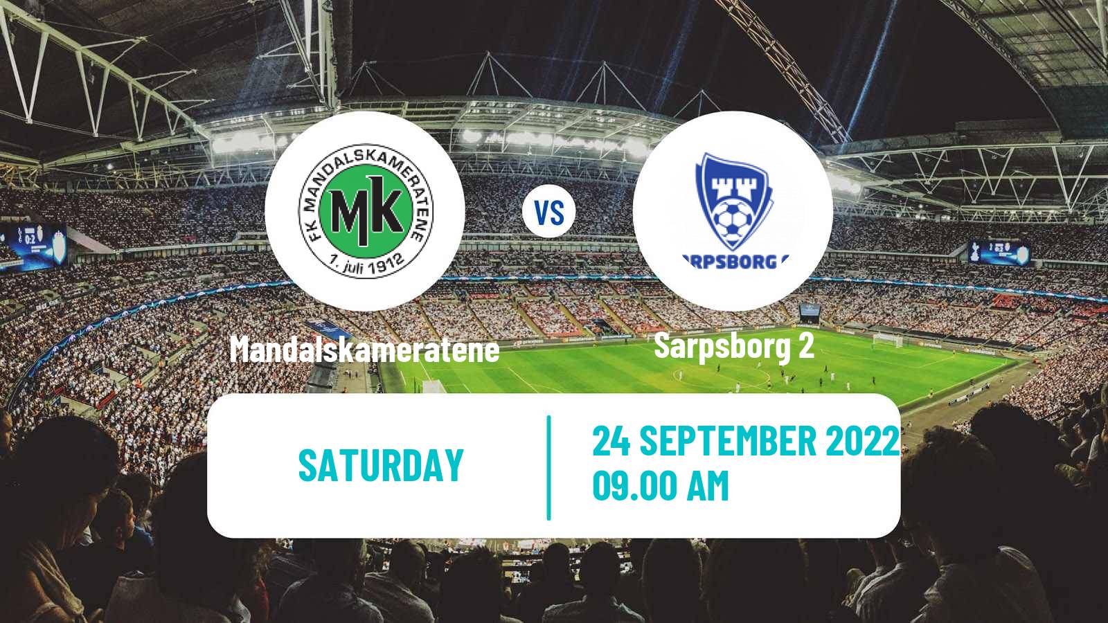 Soccer Norwegian Division 3 - Group 4 Mandalskameratene - Sarpsborg 2