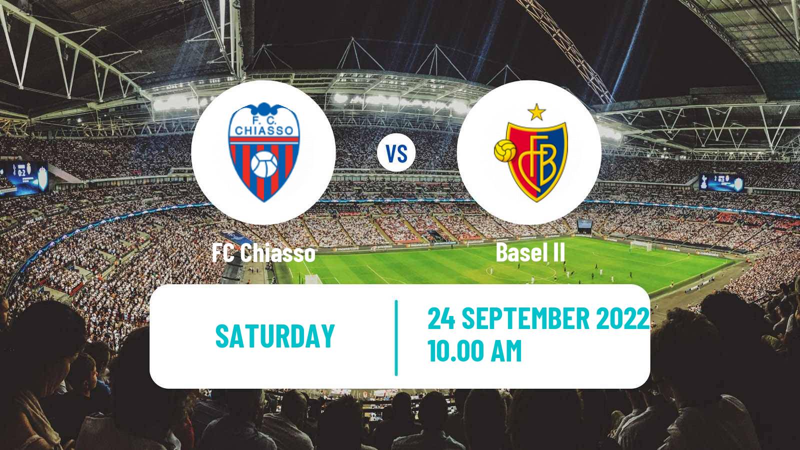 Soccer Swiss Promotion League Chiasso - Basel II
