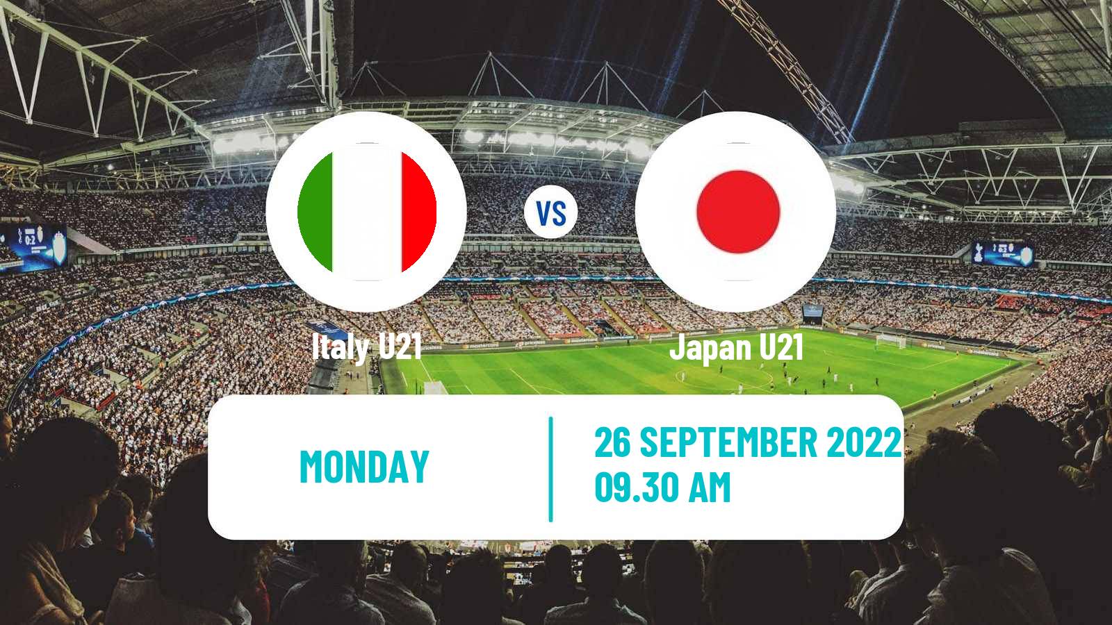 Soccer Friendly Italy U21 - Japan U21