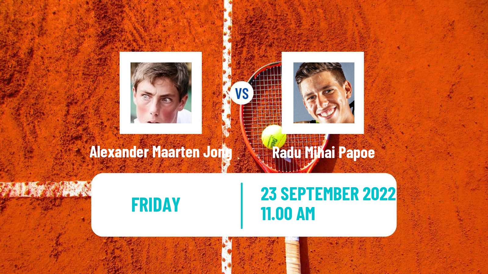 Tennis ITF Tournaments Alexander Maarten Jong - Radu Mihai Papoe