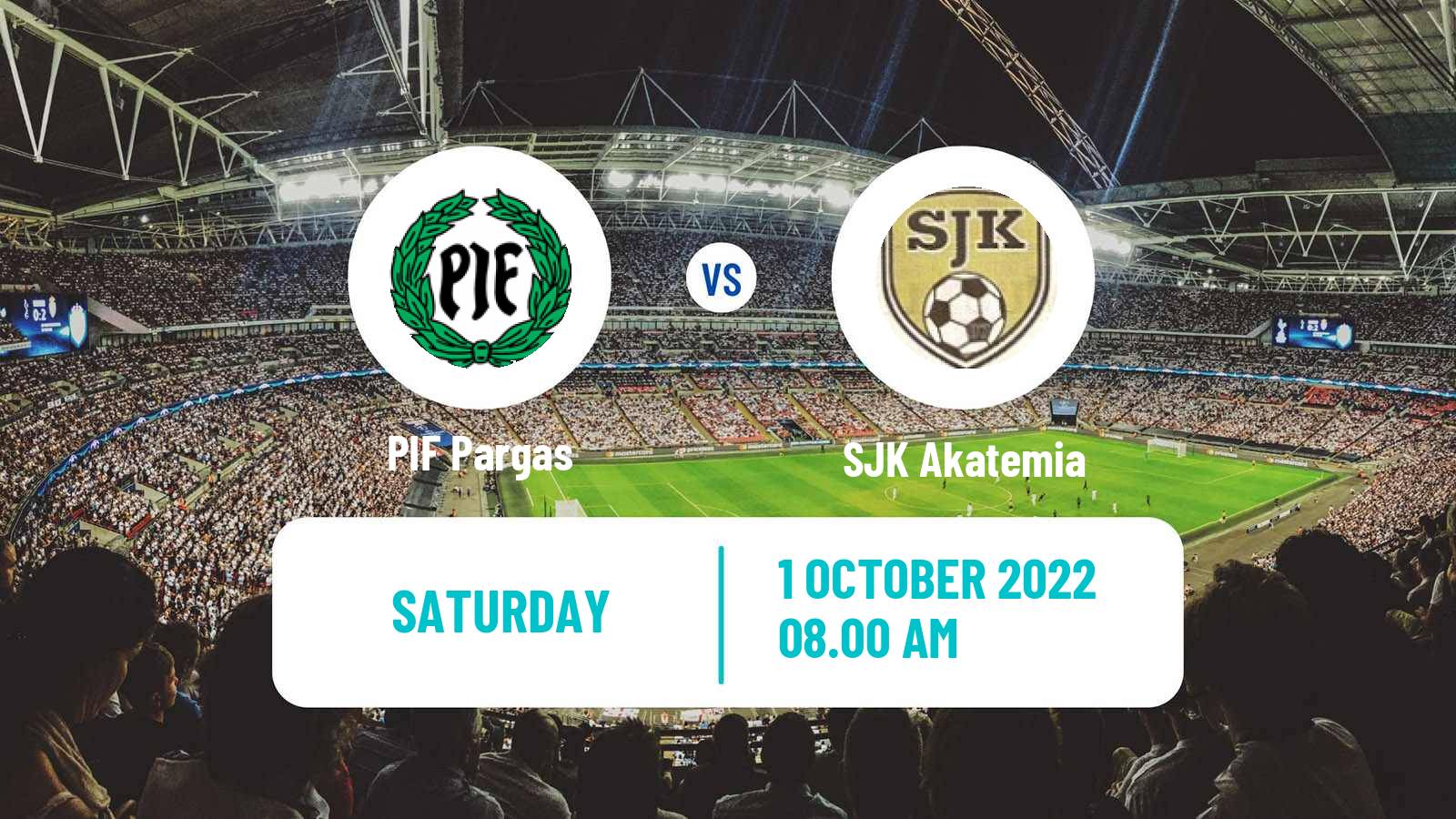 Soccer Finnish Ykkonen PIF Pargas - SJK Akatemia