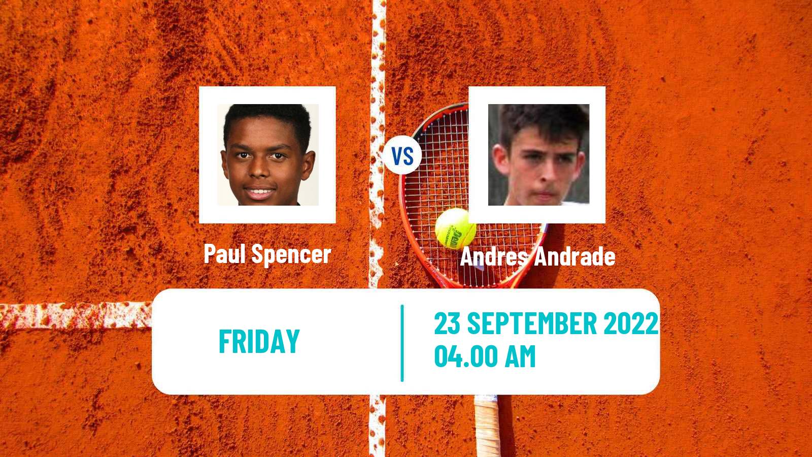 Tennis ITF Tournaments Paul Spencer - Andres Andrade