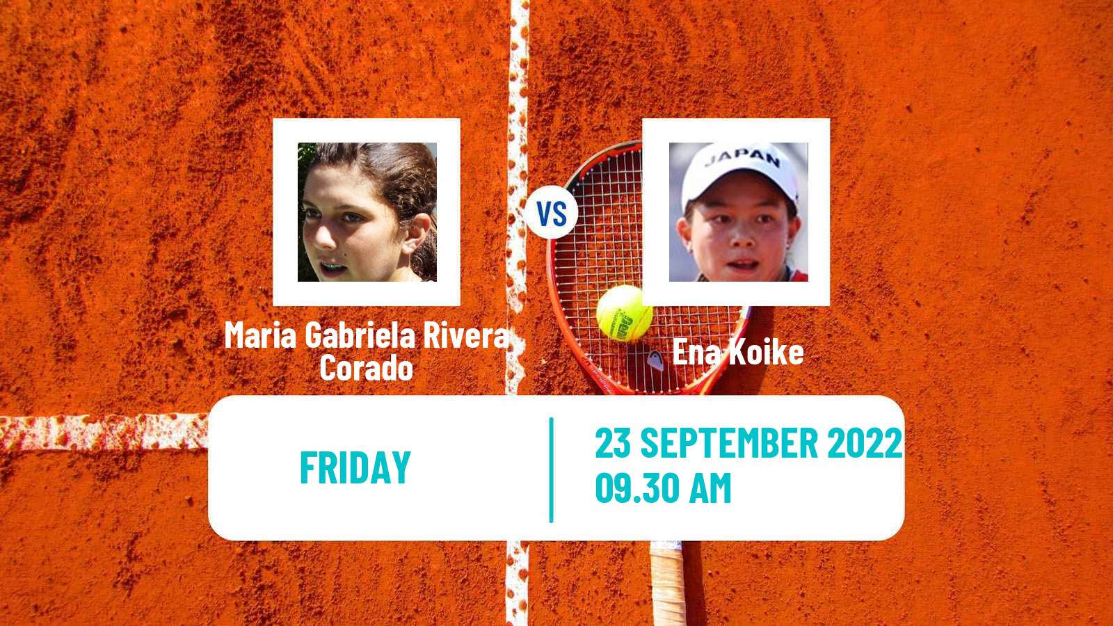 Tennis ITF Tournaments Maria Gabriela Rivera Corado - Ena Koike